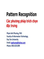 Các phương pháp trích chọn đặc trưng