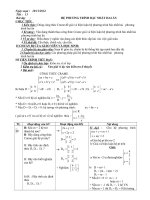 GIÁO ÁN CHỦ ĐỀ ĐẠI SỐ 10