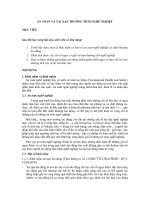 AN TOÀN và TAI nạn THƯƠNG TÍCH NGHỀ NGHIỆP