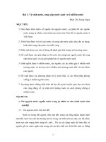 Bài 3  vệ sinh nước, cung cấp nước sạch và ô nhiễm nước