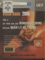 Visual basic 2005 - Tin học thực hành. Tập 2. Lập trình giao diện Windows forms ứng dụng quản lý hệ thống