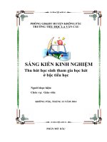 SÁNG KIẾN KINH NGHIỆM_ Thu hút học sinh tham gia học hát