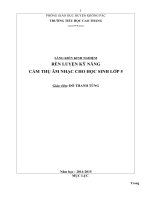 SKKN_Phương pháp rèn luyện kỹ năng cảm thụ âm nhạc cho học sinh lớp 5.