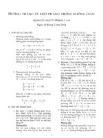 đường thẳng và mặt phẳng trong không gian