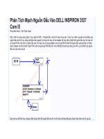 Phân tích mạch nguồn đầu vào DELL INSPIRON 3537 core i5