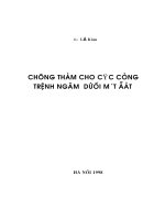 CHỐNG THẤM CHO CÔNG TRÌNH NGẦM DƯỚI ĐẤT