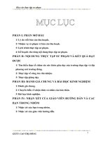 báo cáo thực tập sư phạm tại trường Mầm Non Hưng Hòa