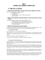 Báo cáo thí nghiệm công nghệ vi sinh