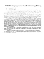 Thiết kế hệ thống mạng cho trụ sở tại Hà Nội của công ty Vinicorp