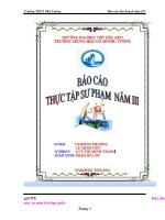 báo cáo thực tập sư phạm tại Trường THCS Phú Cường