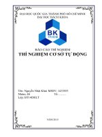 Báo cáo thí nghiệm cơ sở tự động