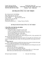 thực tập sư phạm KẾ HOẠCH CÔNG TÁC CHỦ NHIỆM tại trường tiểu học trần phú