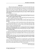 Hoạch định chiến lược thâm nhập thị trường của công ty TNHH cơ điện lạnh Quang Thắng