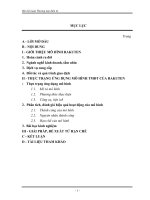 Bài tập nhóm thương mại điện tử Mô hình Thương mại điện tử Rakuten (Rakuten.co.jp) - Website bán hàng trực tuyến lớn nhất Nhật Bản