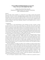 Energy Efficient Multipath Routing in Large Scale Sensor Networks with Multiple Sink Nodes