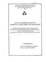 Nghiên cứu tổng hợp và biến tính zeolite sử dụng làm phân bón mới dạng vi lượng zeolite nhằm làm tăng hiệu quả của phân và tăng năng suất cây trồng