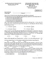 16 Đề thi lý 2015 có đáp án