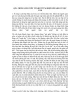 QÚA TRÌNH  SINH VIÊN từ KHI tôt NGHIỆP đến KHI có VIỆC làm