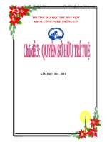 chủ đề Quyền sở hữu trí tuệ