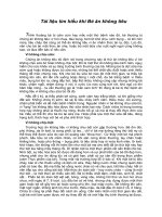 Tài liệu tìm hiểu khi Bé ăn không tiêu