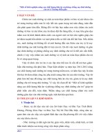 SKKN Một số kinh nghiệm nâng cao chất lượng bữa ăn và phòng chống suy dinh dưỡng cho trẻ ở Trường Mẫu giáo