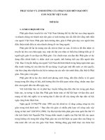 Luận văn triết học phật giáo và ảnh hưởng của phật giáo đến đạo đức con người Việt Nam