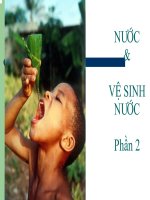 Bài giảng   nước và vệ nước phần 2