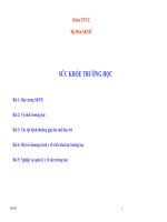 bài giảng   sức KHỎE TRƯỜNG học