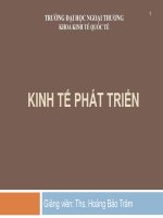 Kinh tế phát triển _ Đại học Ngoại Thương