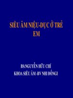 Siêu âm nhi niệu dục ở trẻ em