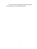 Vận dụng một số phương pháp thống kê để phân tích doanh thu và dự báo doanh thu tại công ty TNHH Hồng Dương