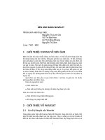 Bài tập lớn Xử lý ảnh Nén ảnh bằng Wavelet