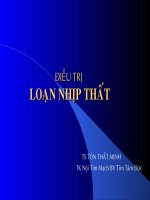 bài giảng Slide  điều trị loạn nhịp thất