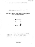 Thiết kế chế tạo thiết bị đo biến dạng bằng biến cảm điện trở dây