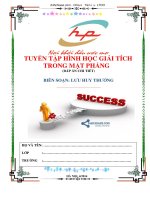 Tuyển tập hình học giải tích phẳng oxy giải chi tiết