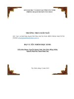 Vận dụng kiến thức liên môn đế giải quyết cóc tình huống thực tiễn dành cho học sinh THCS