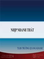 Điện tâm đồ trong các rối loạn nhịp nhanh thất
