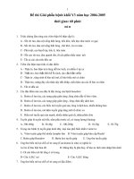 Đề B thi Giải phẫu bệnh khối Y3 năm học 2004-2005
