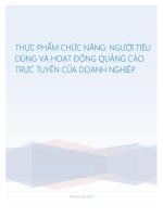 Hoạt động quảng cáo của các doanh nghiệp bán thực phẩm chức năng 2014