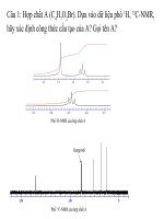 bài tập về NMR có đáp án