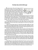 Tài liệu theo dõi khi Bé ngủ