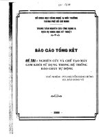 Nghiên cứu chế tạo máy gom khói sử dụng trong hệ thống báo cháy tự động