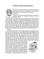 Tài liệu tìm hiểu khi Bé biếng ăn