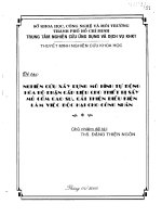 Nghiên cứu xây dựng mô hình tự động hóa bộ phận cấp liệu cho thiết bị sấy mũ cốm cao su, cải thiện điều kiện làm việc độc hại cho công nhân