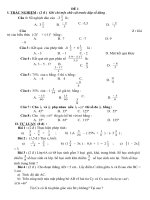 đề thi học kỳ 2 toán 7