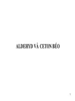 Slide Bài tập  CARBONYL