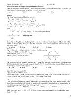 GIẢI CHI TIẾT CÁC BÀI TẬP HAY MÔN LÝ