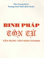 BINH PHÁP TÔN TỬ ÁP DỤNG VÀO KINH DOANH