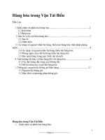 Hàng hóa trong vận tải biển