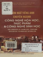 Ngôn ngữ tiếng Anh chuyên ngành công nghệ hóa học, thực phẩm và công nghệ sinh học